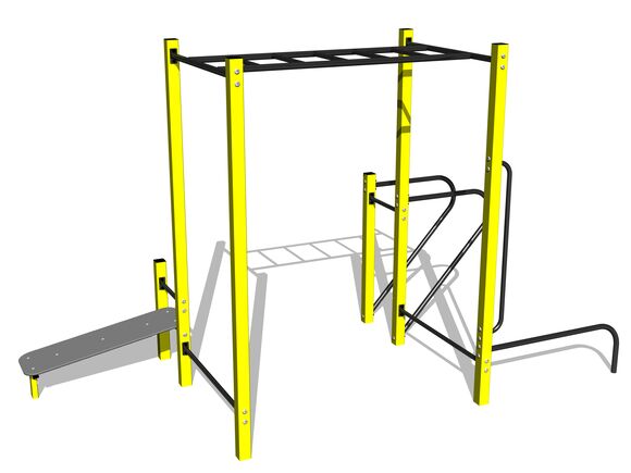 Street workoutová zostava WS8024YD - žltá