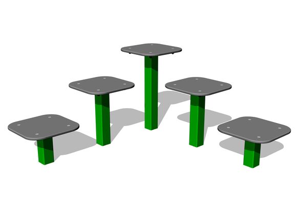 Street workoutový prvok WP8007GD - zelená