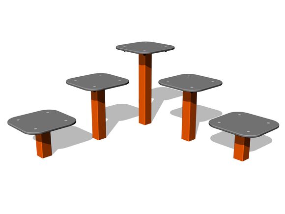 Street workoutový prvok WP8007OD - celokovový