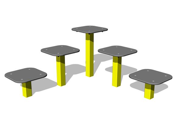 Street workoutový prvok WP8007YD - žltá