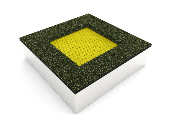 Trampolína do zeme TR-C140-YZ - žltá