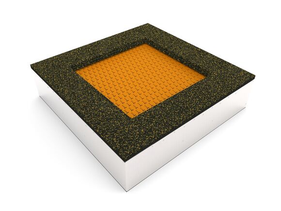 Trampolína do zeme TR-C160-OZ - oranžová