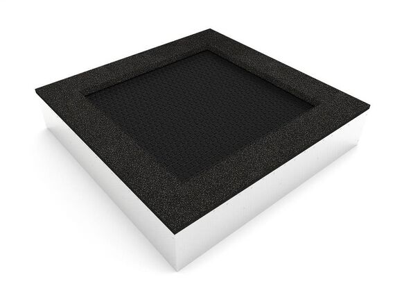 Trampolína do zeme TRA-C210-DZ - čierna