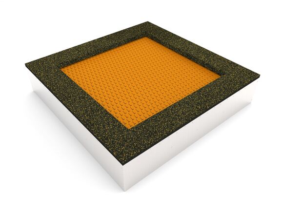 Trampolína do zeme TR-C210-OZ - oranžová