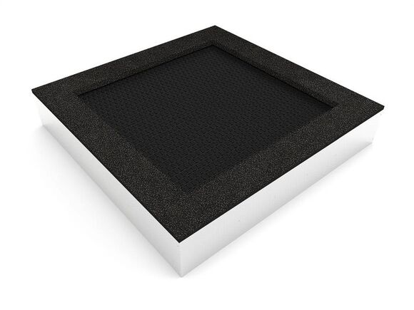 Trampolína do zeme TRA-C240-DZ - čierna