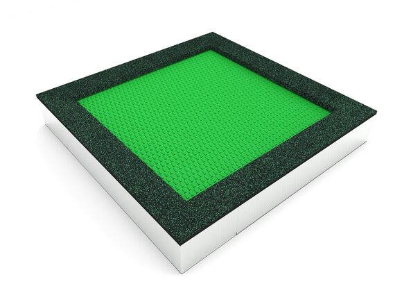 Trampolína do zeme TR-C240-GZ - zelená