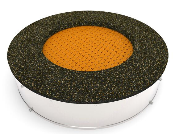 Trampolína do zeme TRA-K170-OZ - oranžová