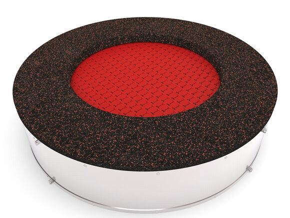 Trampolína do zeme TRA-K170-RZ - červená