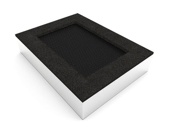 Trampolína do zeme TR-O210-DZ - čierna