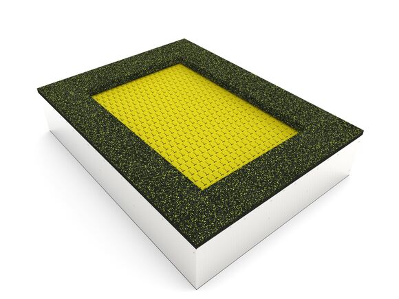 Trampolína do zeme TR-O210-YZ - žltá