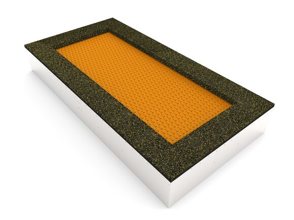 Trampolína do zeme TR-O320-OZ - oranžová