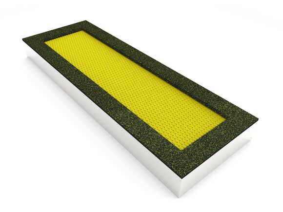 Trampolína do zeme TR-O470-YZ - žltá