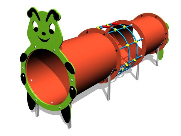 Tunelový prvok - Húsenica MIDI (UV stabilný) TUP2002K - celokovový