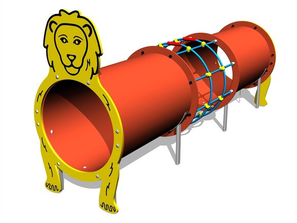 Tunelový prvok - Lev MIDI (UV stabilný) TUP2007K - celokovový