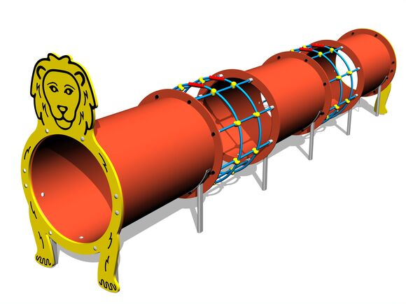 Tunelový prvok - Lev MAXI (UV stabilný) TUP3007K - celokovový