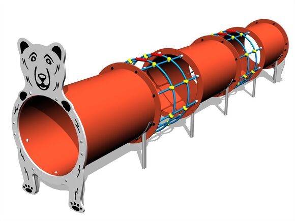 Tunelový prvok - Medveď MAXI (UV stabilný) TUP3006K - celokovový