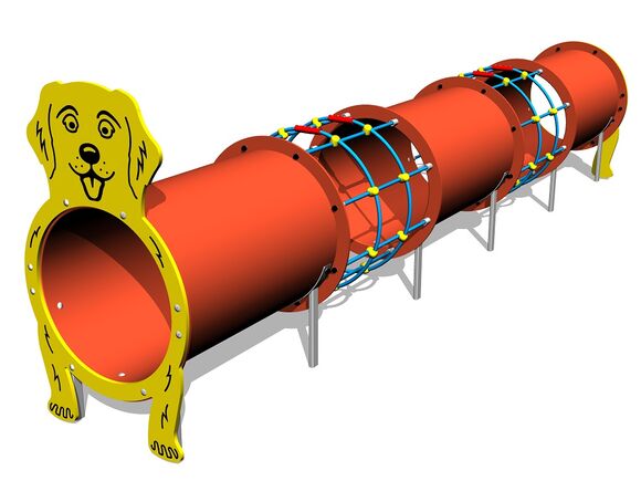 Tunelový prvok - Psík MAXI (UV stabilný) TUP3001K - celokovový
