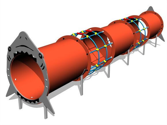 Tunelový prvok - Žralok MAXI (UV stabilný) TUP3003K - celokovový