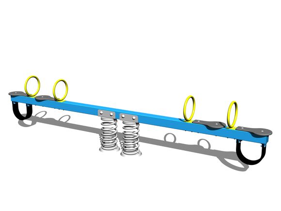 Vahadlová štvorhojdačka na pružinách VH400KB - modrá