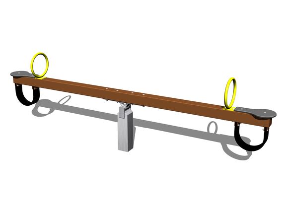 Vahadlová dvojhojdačka VH201KW - hnedá