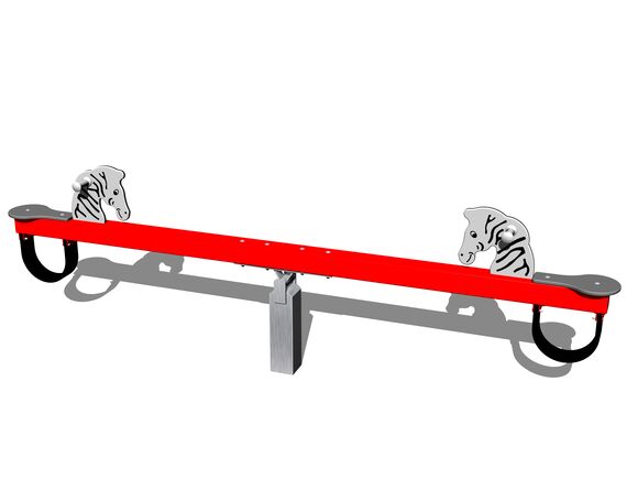 Vahadlová dvojhojdačka VH210KR - červená