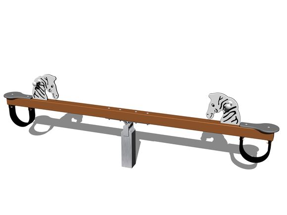 Vahadlová dvojhojdačka VH210KW - hnedá