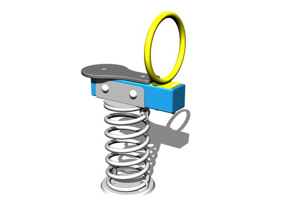 Vahadlová jednohojdačka na pružine VH101KB - modrá