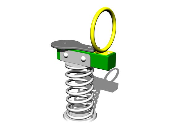 Vahadlová jednohojdačka na pružine VH101KG - zelená