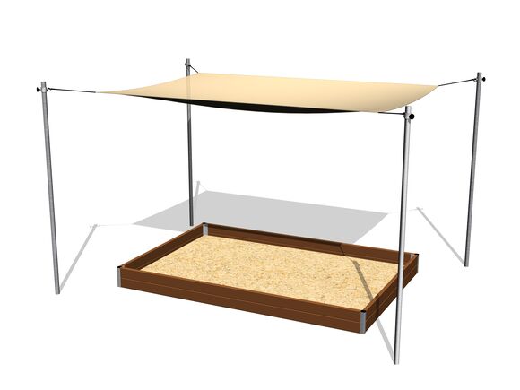 Zatienenie pieskoviska posuvné 3x2 m ZP322