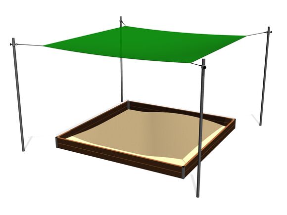 Zatienenie pieskoviska posuvné 3x3 m ZP331