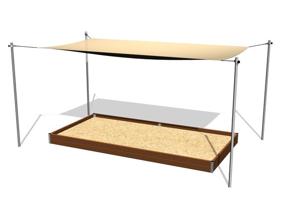 Zatienenie pieskoviska posuvné 4x2 m ZP422