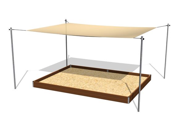 Zatienenie pieskoviska posuvné 4x3 m ZP432