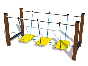 Balančná lanová lávka - celokovová (v.p. 1 m)