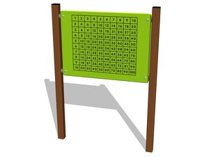 Edukačný panel - Násobenie EDP6116KW - hnedá