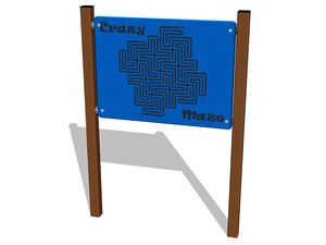 Edukačný panel - Bláznivé bludisko EDP6122KW - hnedá