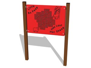 Edukačný panel - Bludisko EDP6123KW - hnedá