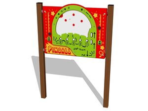 Edukačný panel - Pinball EDP6124KW - hnedá