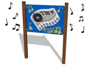 Edukačný panel - Piano EDP6129KW - hnedá