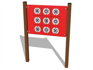 Edukačný panel - Piškvorky - celokovový