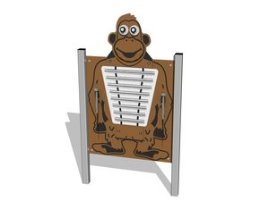 Edukačný panel - Zvonkohra Opice EDP6135KS - strieborná