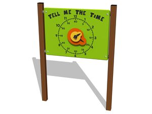 Edukačný panel - Hodiny EDP6101KW - hnedá