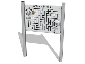 Edukačný panel - Šteňacie bludisko EDP6102KS - strieborná