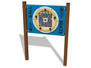 Edukačný panel - Rotačné bludisko EDP6103KW - hnedá