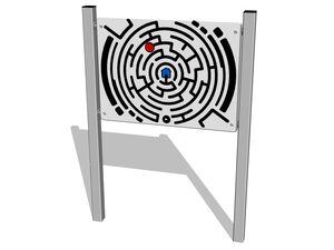 Edukačný panel - Posuvné bludisko EDP6104KS - strieborná