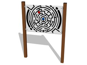 Edukačný panel - Posuvné bludisko EDP6104KW - hnedá