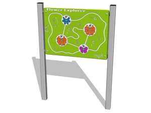 Edukačný panel - Kvety EDP6106KS - strieborná