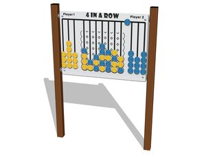 Edukačný panel - Štyri v domčeku EDP6109KW - hnedá