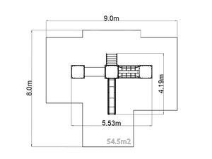 Herná zostava hrad UNH3018KW - hnedá