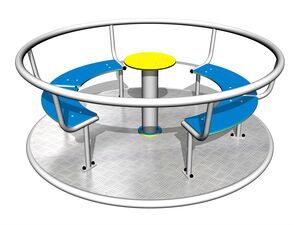 Kolotoč na sedenie (priemer 1,8 m) - strieborný