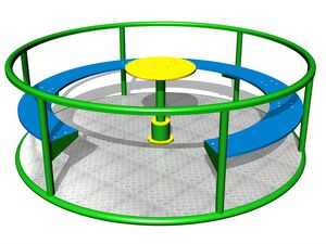 Kolotoč na sedenie KON0003KG (priemer 1,65 m) - zelený